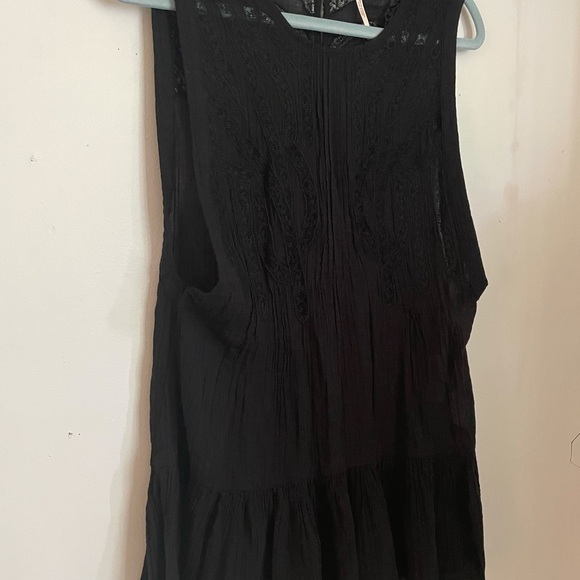 Free People Black Lace Imaginary Tunic - Picture 3 of 10